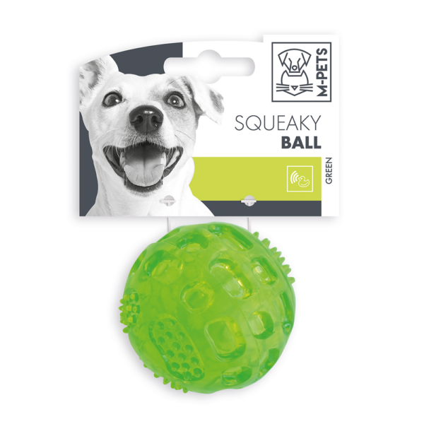 Green ball for store dogs