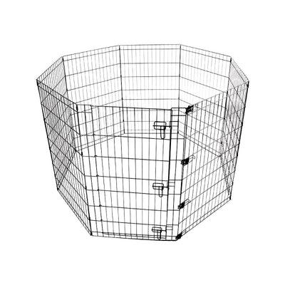 Foldable Puppy Pen With Door 8 Panels (W62 X H91cm)