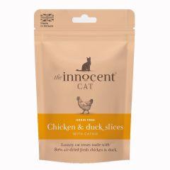 Chicken & Duck Slices with Catnip Grain-Free Cat Treats 70g