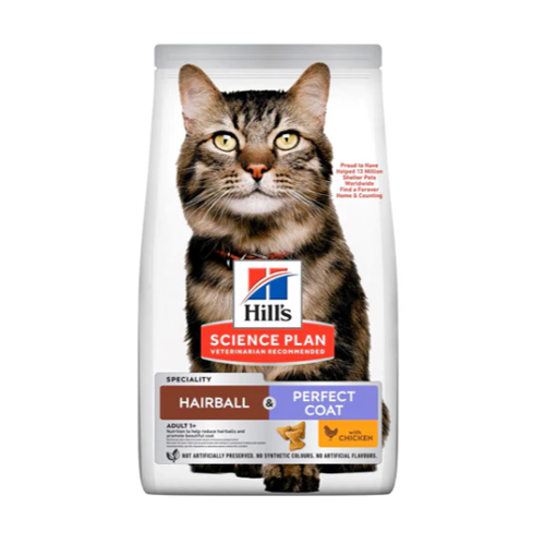 Hairball & Perfect Coat Adult Dry Cat Food with Chicken 1.5kg