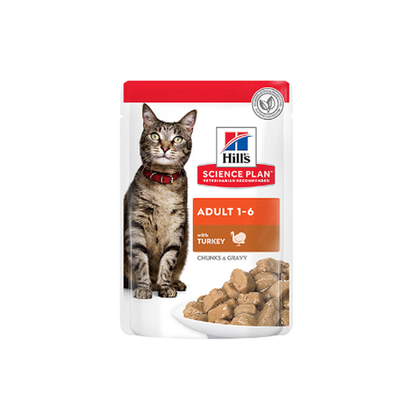 Adult Wet Cat Food Turkey Pouches (12x85g)