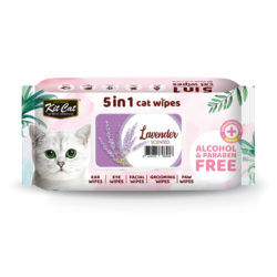 5-In-1 Cat Wipes LAVENDER (80pcs)